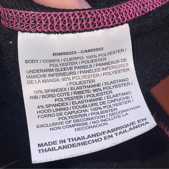 Nike Women's Black and Pink Hoodie Sweater - Picture 6 of 7